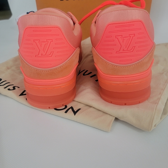 Louis Vuitton x Virgil Abloh Trainer Sneaker Peche 1A8KCQ - Picture 9 of 13